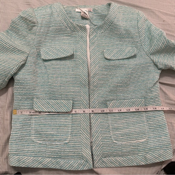 Vintage 90s y2k pastel tweed blazer - Picture 7 of 9